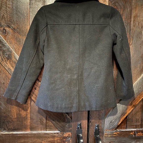 Old Navy kids Black Pea Coat Classic Design - Picture 2 of 3
